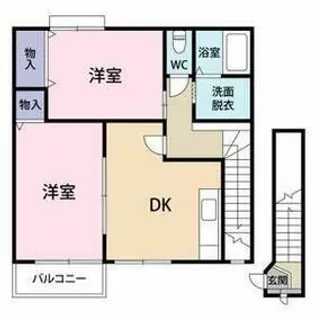 静岡県静岡市葵区羽鳥7【アパート】の間取り