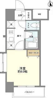 ラグジュアリーアパートメント中野坂上【3階】の間取り