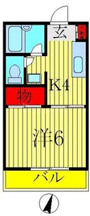 レジデンスヨシノ【2階】の間取り