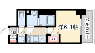 大阪府大阪市東淀川区東中島4【マンション】の間取り