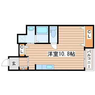 ウィステリア大和町【1階】の間取り