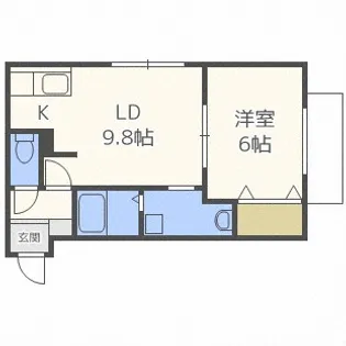 北海道札幌市西区発寒三条5【マンション】の間取り