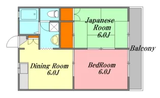 広島県広島市安佐南区川内1【アパート】の間取り