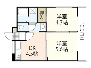 三筋川コーポ【3階】の間取り