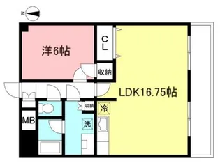 プラテーク綱島【1階】の間取り