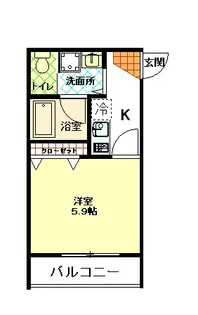 シュロスベルク【2階】の間取り