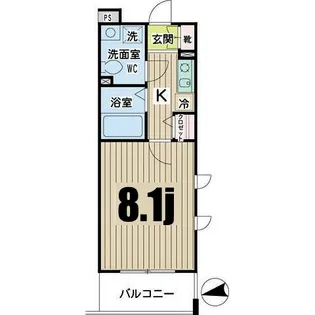 クレール鶴見【1階】の間取り