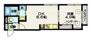 T.Y.K.(ティーワイケー)【3階】の間取り