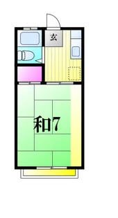 コーポパインドアー【1階】の間取り