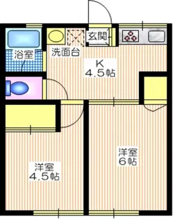 神奈川県横浜市瀬谷区相沢6【アパート】の間取り