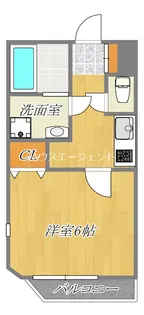 グリシーヌ新田【3階】の間取り