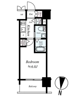 エスリード新大阪NORTH【12階】の間取り