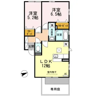 コートケゴヤ【1階】の間取り