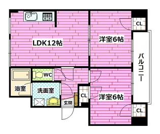 本町マンション【1階】の間取り