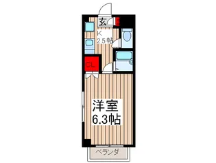 ストリート・タナカ.【2階】の間取り