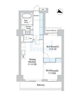 アーバンシティ音羽【2階】の間取り