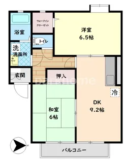 フォブールあすた【2階】の間取り