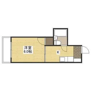草津東ハイツ【4階】の間取り