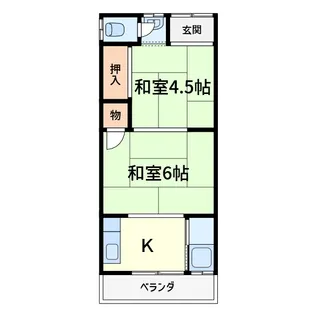 リーガルメゾン川西II【1階】の間取り