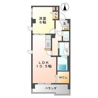 M’s南が丘【4階】の間取り