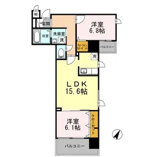 セルティスコート【4階】の間取り