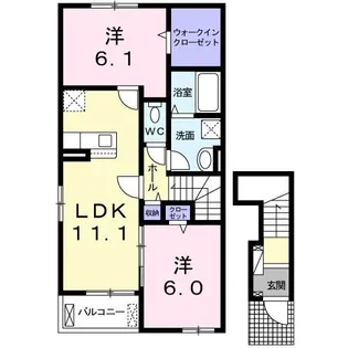 K.Z will D【2階】の間取り
