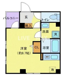 レピュア大島レジデンス【3階】の間取り