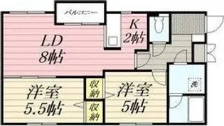 メゾンクー・ドゥ・クールII【4階】の間取り