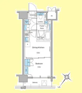 ルフォンプログレ西大井プレミア【7階】の間取り