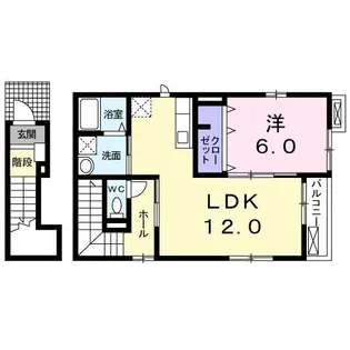 キャトル御影【2階】の間取り