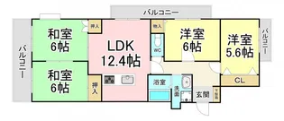 シャトレ諏訪町【2階】の間取り