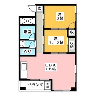 第2三鈴ビル【1階】の間取り