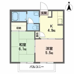 シャーメゾン矢巾 E【2階】の間取り