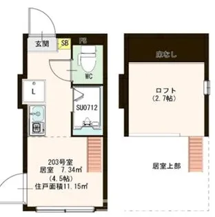 ハーモニーテラス東陽III【2階】の間取り