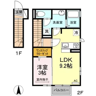 リヴェールM B【2階】の間取り