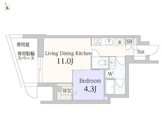 GranDuo富ヶ谷2の間取り