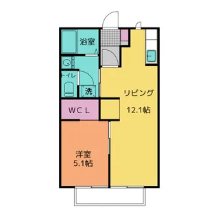サンハイム B【1階】の間取り