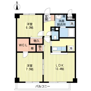 ラピスディーオ【3階】の間取り