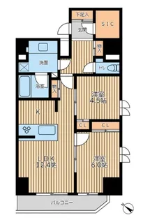 CityLuxYokohama【6階】の間取り