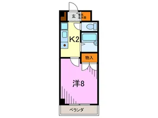 ロシェ宝塚【2階】の間取り