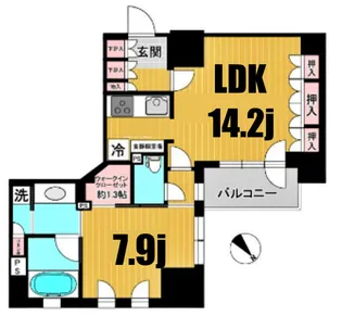 パークホームズ横濱関内【5階】の間取り