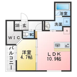 Ciel【2階】の間取り