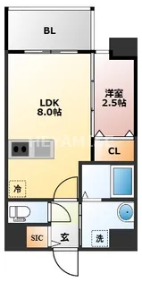 MODERN PALAZZO 長崎 Central【4階】の間取り