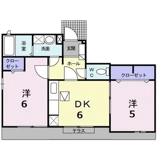 プラシードII【1階】の間取り