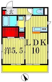 メゾン Amyu【1階】の間取り