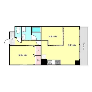 松屋レジデンス【3階】の間取り