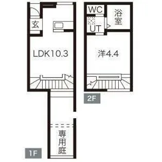 QRESTIA塩釜【1階】の間取り