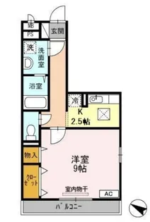グラッサ新広【1階】の間取り