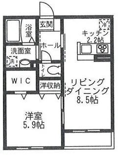 アルティ妙蓮寺A【2階】の間取り