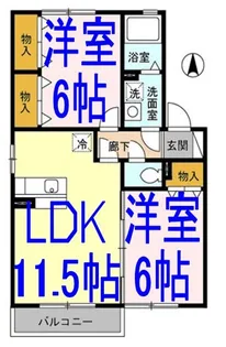 グランモアエクセル【2階】の間取り